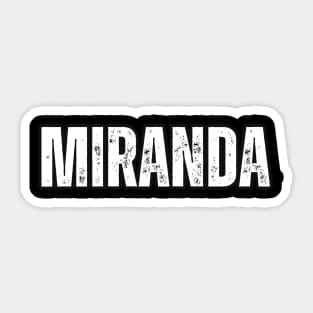 Miranda Name Gift Birthday Holiday Anniversary Sticker